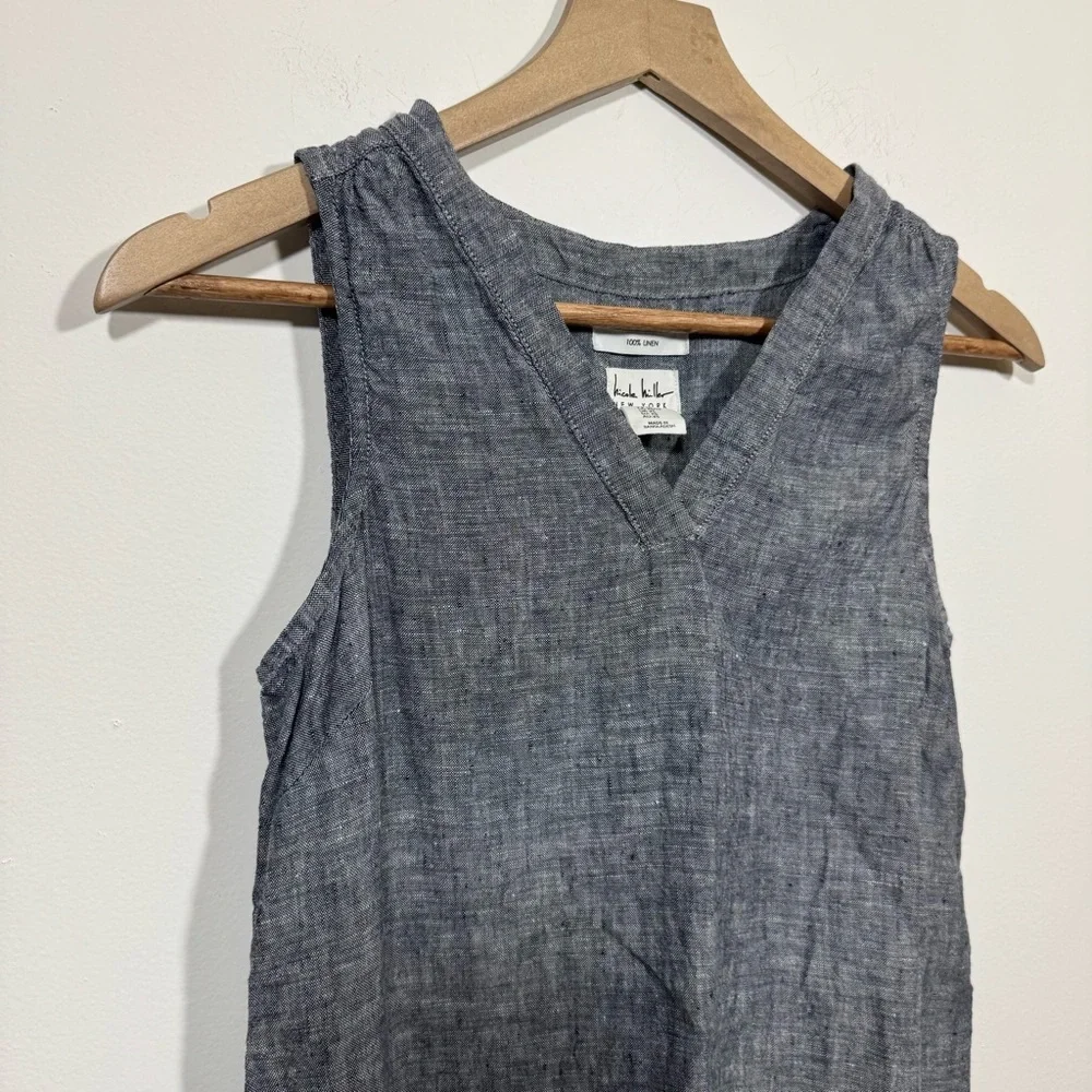 Nicole Miller Linen Chambrey dress - Picture 3 of 5
